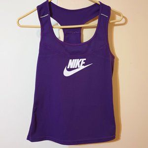 NWOT ~Nike Reflective Dri-fit Swoosh Logo Racer Back Running Tank (Size: Medium)